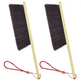 Brush-01 Hiqu And Hist 2 Piece Wooden Hand Broom Dust Brush Bench Brushes Soft Bristles Long Firep