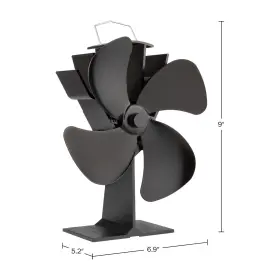 357231kfy Home-complete Stove Fan- Heat Powered Fan For Wood Burning Stoves Or Fireplaces #2