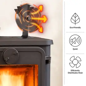 357231kfy Home-complete Stove Fan- Heat Powered Fan For Wood Burning Stoves Or Fireplaces #3