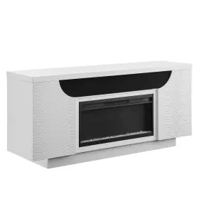 643644 Homeroots 76 Inch White Ribbed Wood Electric Storage Cabinet Fireplace With Led And Speaker 643644 Homeroots 76 Inch White Ribbed Wood Electric Storage Cabinet Fireplace With Led And Speaker