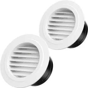 Hon&guan Zh165 6 Inch Vent Cover Hon&guan Round Soffit Vents Inch-2pcs White