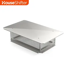 Beysh3lut4 Houseshifter 29 Inch Outdoor Chimney Cap Rain Cover Stainless Steel Flue Coated Mesh Wall Mount