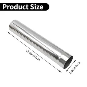 Lmq1390 Hoypeyfiy 2.36ftft Stove Pipe 2pcs Lengthen Straight Chimney Stainless Steel Flue For #3 Lmq1390 Hoypeyfiy 2.36ftft Stove Pipe 2pcs Lengthen Straight Chimney Stainless Steel Flue For #3