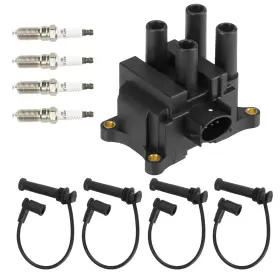 Hurotoms Huink059xs1234 Ignition Coil Pack With 4pcs Iridium Spark Plug And Wires Compatible For