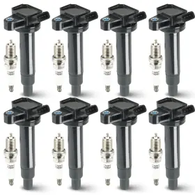 Huink071xs1234 Hurotoms 8pcs Ignition Coil Pack With Iridium Spark Plug Compatible Toyota 4