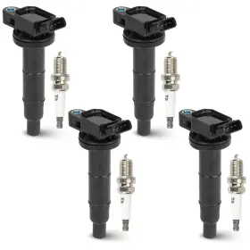 Huink072xs1234 Hurotoms 4pcs Ignition Coil Pack With Iridium Spark Plug Compatible Toyota C