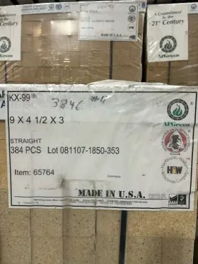 Kx-99 Hwi Fire Brick 9 Inch X 4.5 3 #2 Kx-99 Hwi Fire Brick 9 Inch X 4.5 3 #2