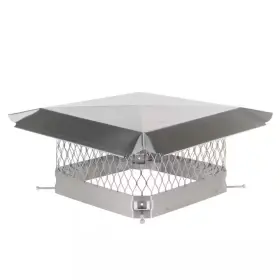 Hy-c 313017477476 13 Inch X Bolt-on Single Flue Chimney Cap In Stainless Steel