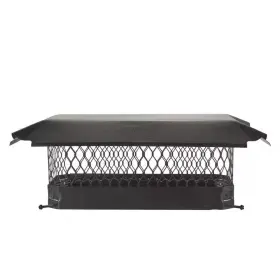 Hy-c 445047873829 18 Inch X 9 Bolt-on Single Flue Chimney Cap In Black Galvanized Steel