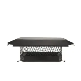 Hy-c 744110909876 Chimney Cap Black Galvanized Steel 16 Inch X 12 Bolt-on Single Flue Top Mount