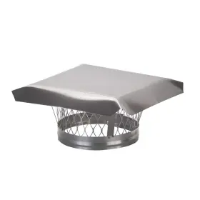 B0046uuhto Hy-c Lc9 Round Stainless Steel Clamp On Single Flue Liner Chimney Cap 9