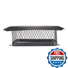 B00xnd5i8k Hy-c Shelter 18 X Single Flue Bolt-on Chimney Cap Fully Assembled Galvanized