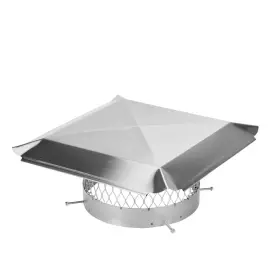 Ss12u Hy-c 12 Inch Round Bolt-on Single Flue Chimney Cap In Stainless Steel #2 Ss12u Hy-c 12 Inch Round Bolt-on Single Flue Chimney Cap In Stainless Steel #2
