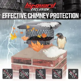 Hy-guard 020729509011 Galvanized Steel Chimney Cover - Hy-c Black Cap Single Bolt-on Chimn #2