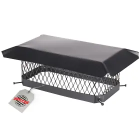 Hg918 Hy-guard 020729509035 Single Bolt On Galvanized Steel Chimney Cover Mesh Size 3/4 Fit