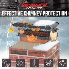Hy-guard 020729509066 Galvanized Steel Chimney Cover - Hy-c Black Cap Single Bolt-on Chimn #2 Hy-guard 020729509066 Galvanized Steel Chimney Cover - Hy-c Black Cap Single Bolt-on Chimn #2