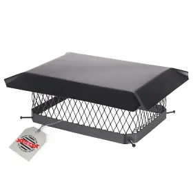 Hy-guard 020729509066 Galvanized Steel Chimney Cover - Hy-c Black Cap Single Bolt-on Chimn Hy-guard 020729509066 Galvanized Steel Chimney Cover - Hy-c Black Cap Single Bolt-on Chimn