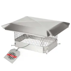 Hy-guard 020729509103 Stainless Steel Chimney Cap - Hy-c Cover Single Bolt-on Fire Hy-guard 020729509103 Stainless Steel Chimney Cap - Hy-c Cover Single Bolt-on Fire