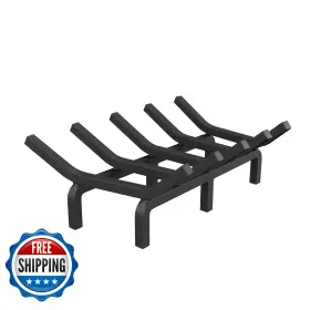 B0bk1llfp5 Hytxen 17 Inch Heavy Duty Cast Iron Fireplace Grate - Solid Steel No Assembly
