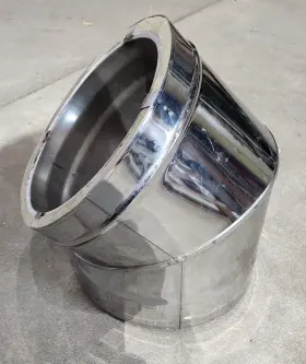 208206 Icc One 8 Inch Chimney Pipe 45 Degree Elbow #2