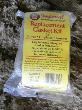 Imperial And Meecos Red Devil Ga0079 Fireplace Stove Gasket 6 Feet With Cement 6ft 2ft Pieces