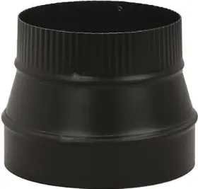 Bm0073 Imperial Black Stove Pipe Flue Reducer Small Crimp End 24 Gauge 5 X 4