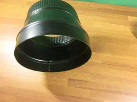 Bm0080 Imperial Steel Stove Small End Crimped Pipe Reducer 8 X 7 Inch #3