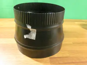 Bm0080 Imperial Steel Stove Small End Crimped Pipe Reducer 8 X 7 Inch