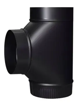 Imperial Bm0375-b Bm0375 6ftft-in X Stove Pipe Tee Steel Black