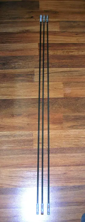 Br0241 Imperial 12 Feet Of Fiberglass Chimney Brush Rods Only 3 X 48 Inch 1/4 Npt
