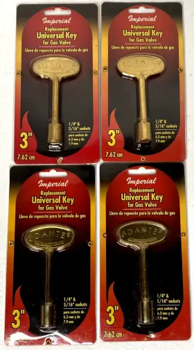 Imperial Ch0047 4 Dante Replacement Universal Gas Key 3 Inch For 1/4 And 5/16 Sockets Ch447