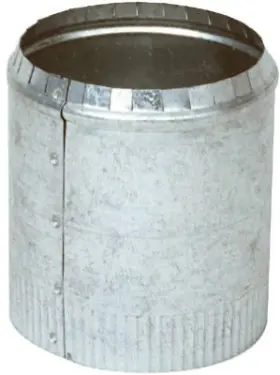 Gv0841 Imperial Hvac Duct Pipe Top Collar Crimped Galvanized 30 Gauge 5 Inch - Gv0841 Imperial Hvac Duct Pipe Top Collar Crimped Galvanized 30 Gauge 5 Inch -