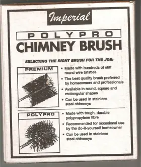 Pro182 Imperial Polypro Chimney Brush - 8 Inch Round New In Box Polypropylene Bristles #2 Pro182 Imperial Polypro Chimney Brush - 8 Inch Round New In Box Polypropylene Bristles #2