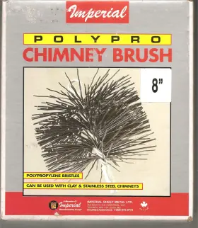 Pro182 Imperial Polypro Chimney Brush - 8 Inch Round New In Box Polypropylene Bristles Pro182 Imperial Polypro Chimney Brush - 8 Inch Round New In Box Polypropylene Bristles