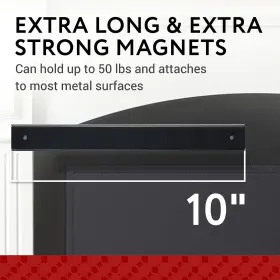 Impresa 850030639431 4 Pack Extra Long Magnets With Optional Adhesive Back - 10 Inch #3