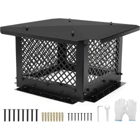 Inno Stage 972163997128 Chimney Cap 14 Inch X14 Cover Rain Caps Fireplace For Outside With Adjustable