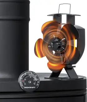 Inokraft 726084117327 Wood Stove Fan For Fireplace Heat Powered Which Needs N