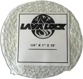 Island Outdoor Llc 1x14-10ssfbr Lavalock 1 Inch X 1/4 10 Ft Adhesive Backed Wood Stove Door Gasket Fiberglass Se