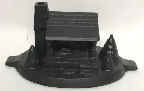 John Wright 031557 31557 Log Cabin Steamer Lid Cast Iron - Black Matte