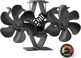 Jossacolar 445013453420 Wood Stove Fan Heat Powered 12-blade Non Electric Activated Cocoon Jossacolar 445013453420 Wood Stove Fan Heat Powered 12-blade Non Electric Activated Cocoon