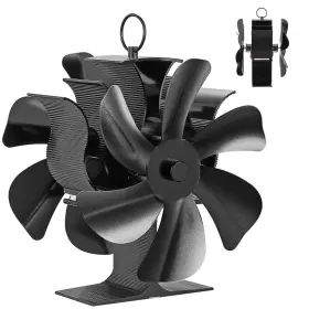 Jossacolar Cm-us-ds155-a-fx-2 Wood Stove Fan Heat Powered New Large 12-blade Woodstove Non