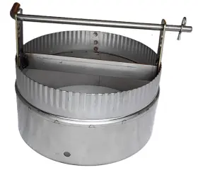 Jotul 156073 6 Inch Pull-down Flue Adapter Stainless Steel Draw-down Collar Chimney Liner/pipes