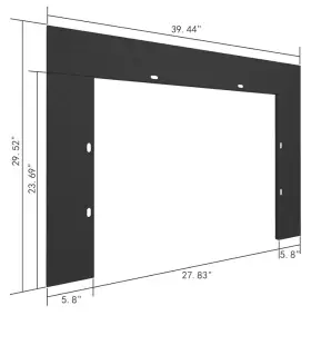 Ks03trimef28 Kentsky Fireplace Inserts Trim Kit For 30.5 Inch W X 24.9 H Electric Ks03trimef28 Kentsky Fireplace Inserts Trim Kit For 30.5 Inch W X 24.9 H Electric