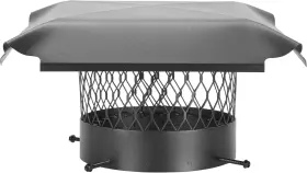 Cbo8 King Draft Round Bolt On Galvanized Steel Single Flue Chimney Cap 8 Inch Dia