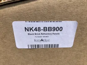 Kozy Nk48bb900 Heat Black Brick Refractory Panels -