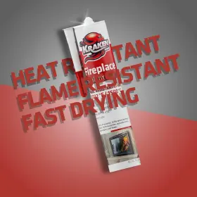 Kraken Bond 810108221197 Fireplace Sealant - Caulk Black 10.1 Oz 1 Pack #3 Kraken Bond 810108221197 Fireplace Sealant - Caulk Black 10.1 Oz 1 Pack #3