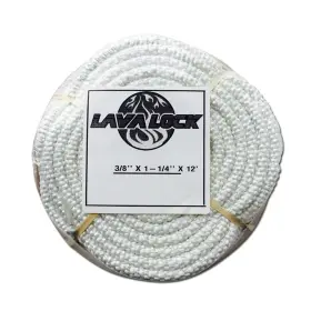 Lavalock Pgas38wh12 1000 F Tadpole Seal Fiberglass Smoker P-gasket 1-1/4 X 3/8 12ft White