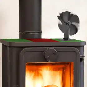 Lavish Home 313110734797 Heat Powered Wood Burning Stove Fan