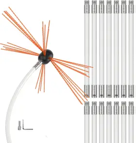 Leetin 313054825803 Neaglory 20 Ft Chimney Sweep Kit Brush With Nylon Flexible Rods