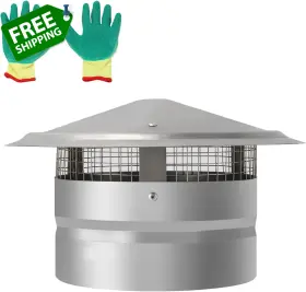 Scc01 Leetin Bewave 8 Inch Chimney Cap Cover With Screen Adjustable Round Roof Cone Top